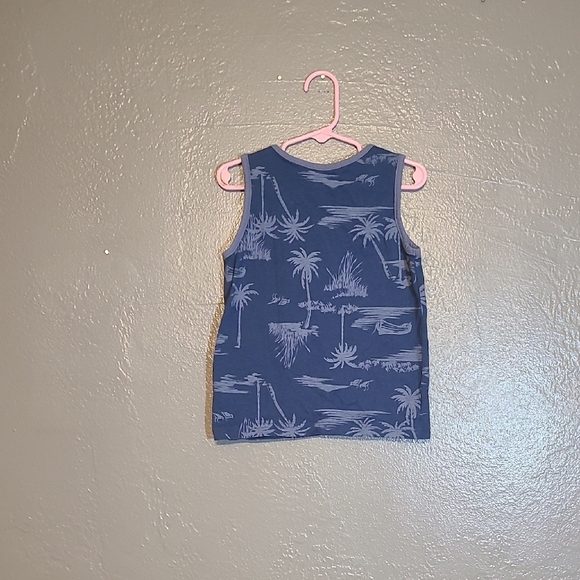 Carter's Blue/Gray Graphic Boys Tank Top "Surfs Up" 5T EUC - Picture 2 of 8